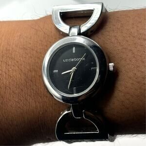 Silver & Black Liz Claiborne Watch